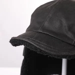 Fancet Unisex Ww2 Aviator Faux Leather Bomber Trapper Earflap Winter Hat 56-62cm 88115-navy Medium - bomber hats