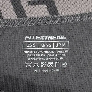 FITEXTREME Men's Compression Shorts 3 Pack, Cool Dry Mesh, Running Workout Athletic Small Short Mix - care label