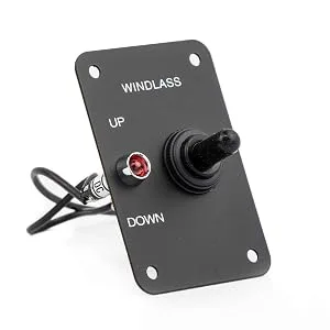 Five Oceans Anchor Windlass Up/Down Switch Panel, 12V Toggle Switch - 1 Pack - Anchor Windlass Up/Down Rocker Switch Panel, 12V by five oceans