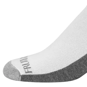 Fruit of the Loom mens 12 Pair Pack Dual Defense Cushioned Socks 6-12 Black,grey - Cushion