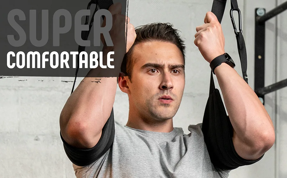Gradient Fitness Hanging Ab Straps (2 pack), Pull Up Straps, Ab Destroyer, Ab Straps for Pull Up Bar, Ab Sling Straps, Workout Straps - Super Comfortable