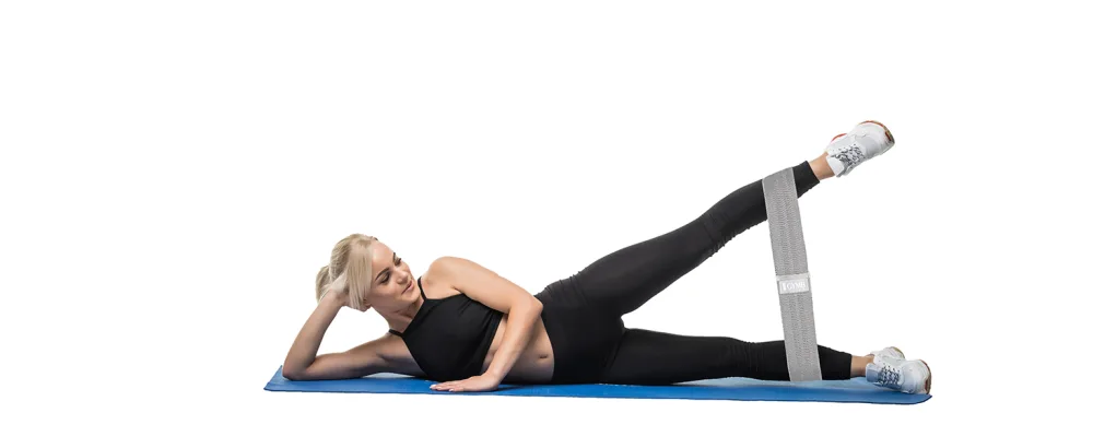 Gymb Premium Resistance Bands for Working Out - Exercise Bands to Workout Glutes, Thighs & Legs - Non Slip Cloth Booty Bands for Gym & Home Fitness, Yoga, Strength & Pilates for Men/Women - 3 Levels Black, Grey, Pink - Long Resistance Bands Set Pull Up Bands Full Body Workout Bands Resistance Women Video Training