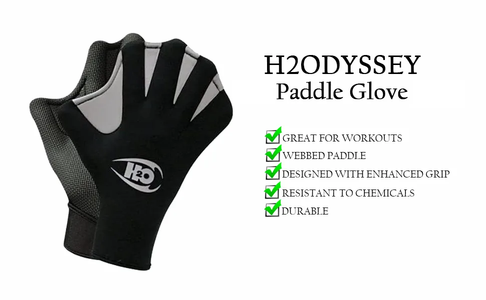 H2ODYSSEY 2mm Neoprene Paddle Gloves X-Large - neoprene paddle gloves, diving gloves, gloves for exercise