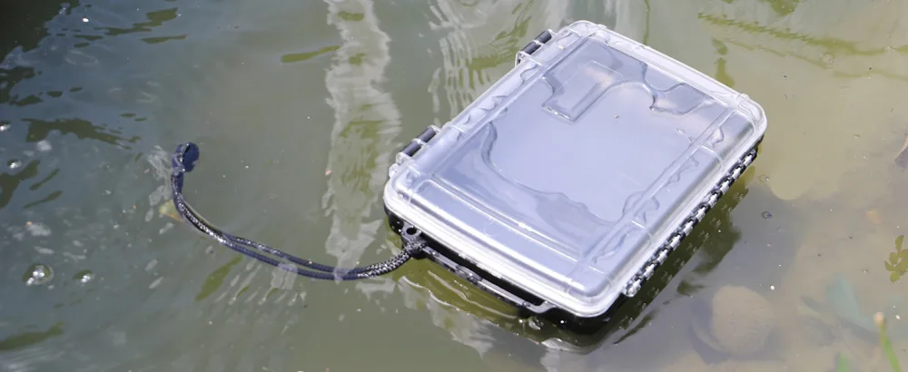 Hlotmeky Waterproof Dry Box Case Watertight Storage Containers for Kayaking & Boating Floating Fishing Tackle Tray Boxes (Black) - Waterproof Dry Box