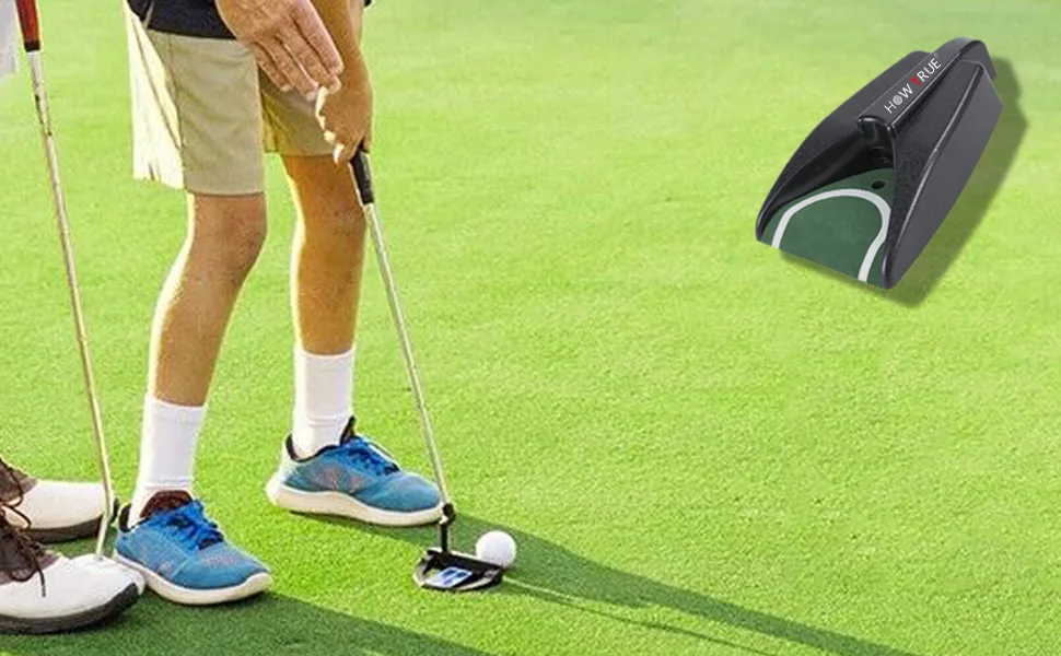 HOW TRUE Golf Putting Cup Golf Ball Return Putting Machine for Indoor Outdoor Golf Practice - HOW TRUE Golf Putting Cup Golf Ball Return Putting Machine