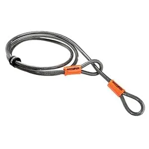 Kryptonite KryptoFlex Looped Bike Security Cable 7' (10mm) - KryptoFlex 710 Double Looped Cable