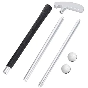 LEAGY 4-Sections Portable Best Golf Right Hand Putter or Golf Two-Way Putter Left and Right Hand, 2 Golf Balls Isolated On White Background, 1Pack Golf Bag Ambidextrous - leagy putter