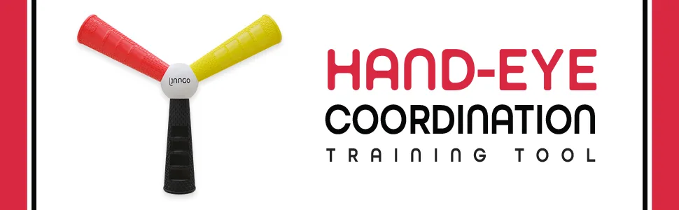 LJANGO Hand Eye Coordination Training | Responsive Catch Trainer | Improves Eye Focus Training | Soccer Training Equipment Dribble Stick - ljango