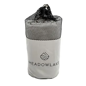 Meadowlake Sleeping Bag Liner - Breathable - Cold & Warm Weather Sleeping Bag for Camping & Backpacking - Travel Bedding - Travel Sheet - WATERPROOF CARRY BAG