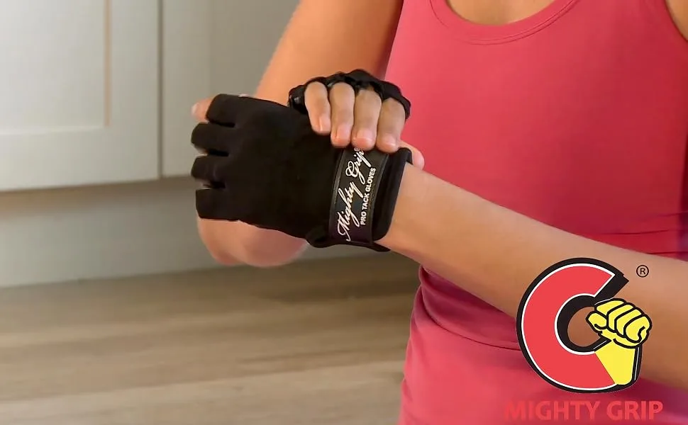 Mighty Grip Pole Dancing Gloves with Tack Strips for Gripping The Pole (1 Pair) Black Small - Mighty Grip Gloves