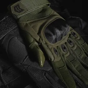 Mission Made Hellfox Tactical Gloves for Men Combat Hard Knuckle for Military Police Black Large - Mission Made Hellfox Gloves