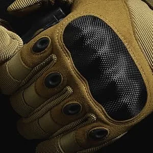 Mission Made Hellfox Tactical Gloves for Men Combat Hard Knuckle for Military Police Black Large - Mission Made Hellfox Gloves - Molded Knuckles