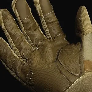 Mission Made Hellfox Tactical Gloves for Men Combat Hard Knuckle for Military Police Black Large - Mission Made Hellfox Gloves - Reinforced Mirofiber Palm