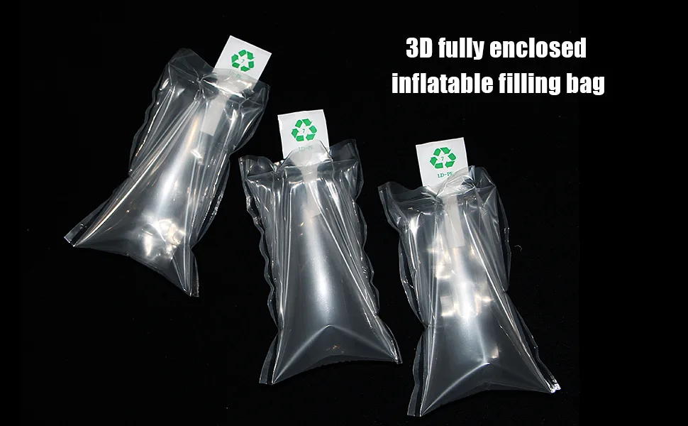 Miupoo Packaging Air Bags,Clear Plastic Inflatable Air Packaging Protector Bag with Free Pump Cushion,Air Inflatable Cushion Blocking Packaging Bag,10x12 Inches,50 Pieces - Clear Plastic Inflatable Bag