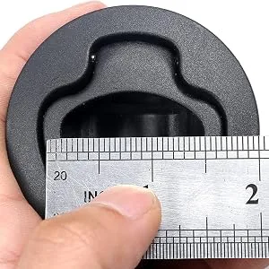Mxeol Marine Slam Latch Black Flush Pull Slam Latch Round Plastic Black, 4 PACK - black slam latch