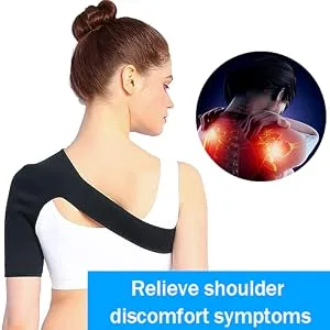 Nofaner Shoulder Compression Sleeve Arm Wrap for Shoulder Stability and Recovery, Shoulder Support Brace with Pressure Pad for Men Women(M42-45cm) - Shoulder Support for Torn Rotator Cuff