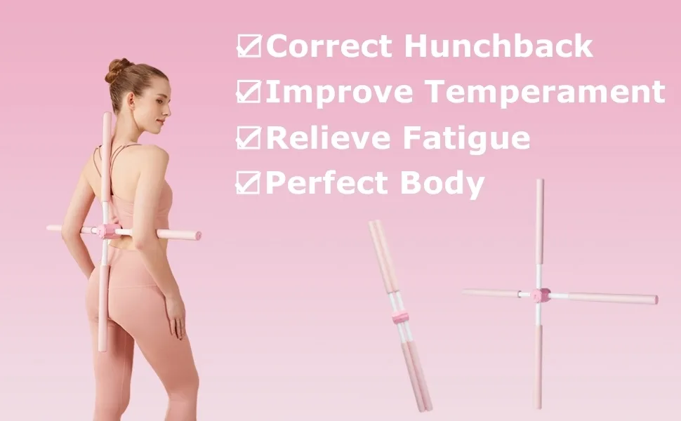 Olwekqx Yoga Sticks for Posture Stretching Tool Multipurpose Pranayama Stick For Dance Body Sculpting Home Fitness Can be Used by Children Youth And Adults - yoga stick