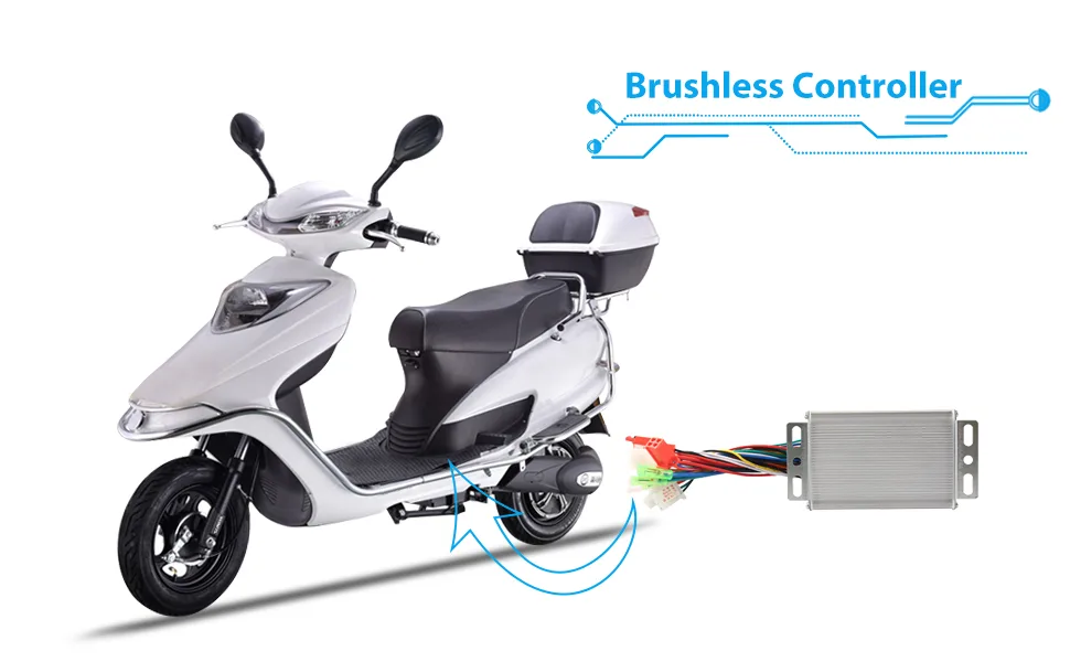 Opaltool Brushless Controller, 36V/48V Aluminium Alloy E-Bike Brushless Motor Controller for Electric Bicycle Scooter 350W - Brushless Controller