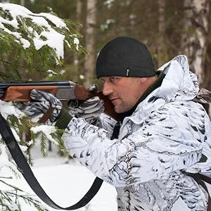 Tactical Fleece Cap Winter Warm Beanie Multi-Season Watch Cap Military Army 2 Pack Black+grey - Hunting