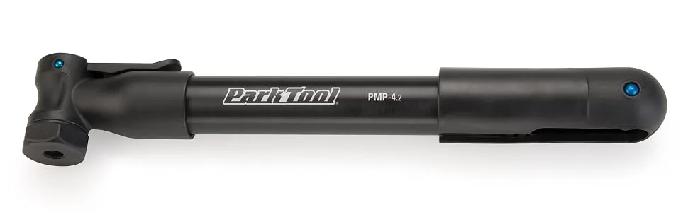 Park Tool PMP-4.2B Blue Mini Pump - Detail of Park Tool PMP-4.2