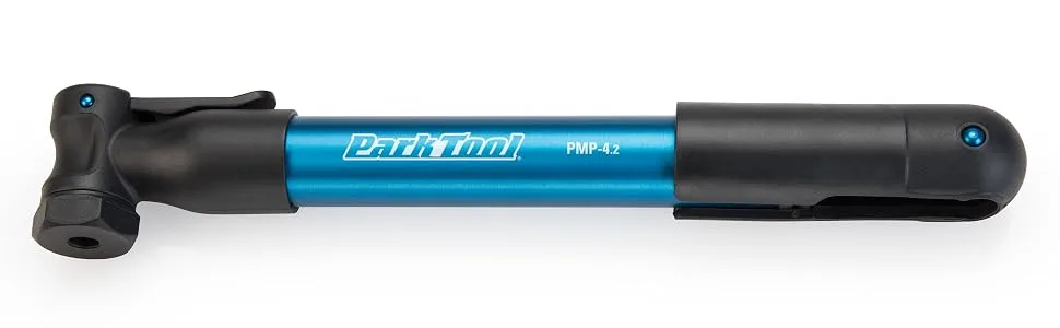 Park Tool PMP-4.2B Blue Mini Pump - Detail of PMP-4.2