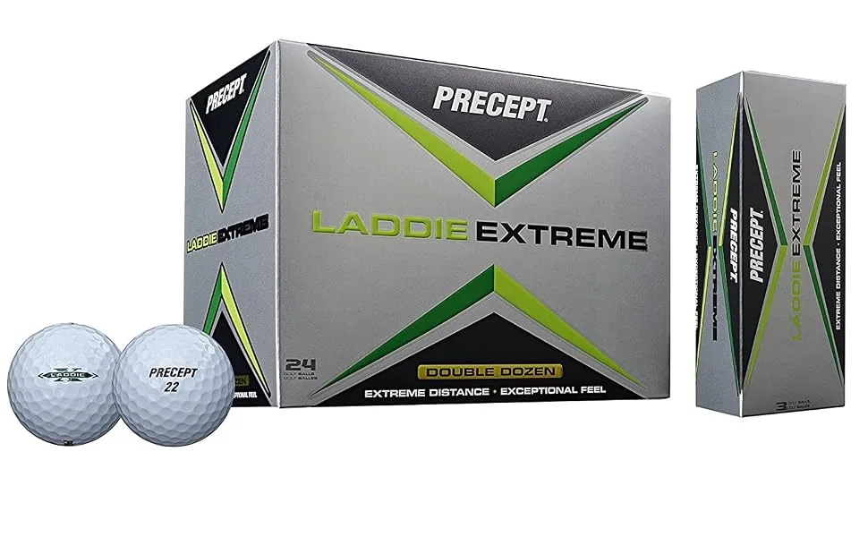 Precept 2017 Laddie Extreme Golf Balls (Pack of 24) White - product information 1