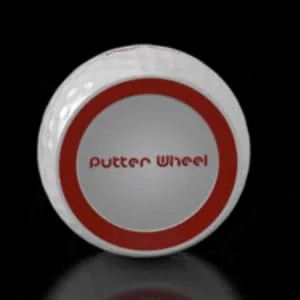 PutterWheel Golf Ball Putting Training Aid (1 Pack)  Golf Training System For Practice Green or Mat - Golf Putting Accuracy Trainer with Instant Feedback - Putter Wheel