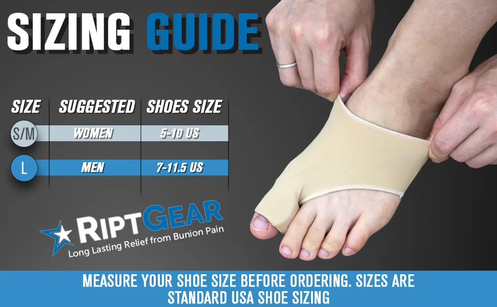 RiptGear Bunion Corrector (1 Pair) - Toe Straightener for Women and Men Big Toe Separator - Bunion Relief, Toe Spacers for Feet, Toe Separator for Bunion, Bunion Pads (Small/Medium) Small / Medium - balm spacer parting silicone plaster sole overlapping pads wear regulaor night bone toea tiny