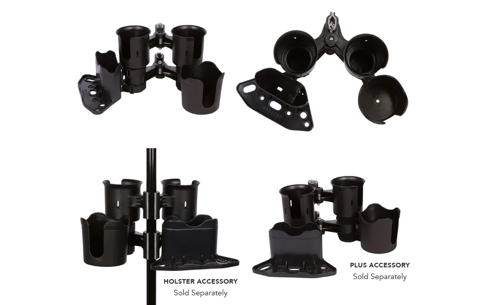 ROBOCUP Holster, Add-On Accessory, Mini Front Box, Cell Phone Holder, Tool Storage, Keys, Pens, Wallets. (Includes 1) Black - RoboCup Holster top view