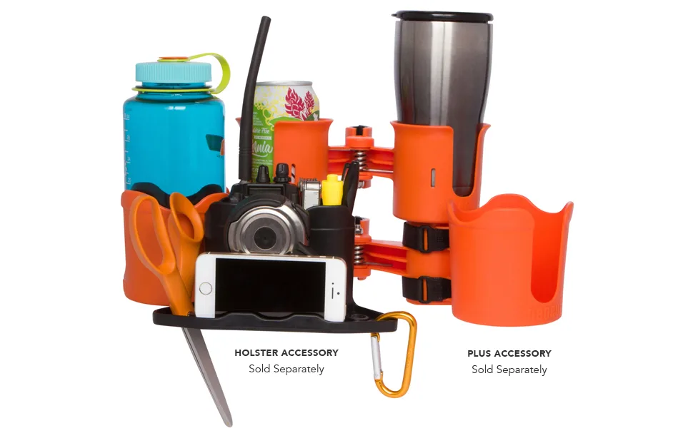 ROBOCUP Holster, Add-On Accessory, Mini Front Box, Cell Phone Holder, Tool Storage, Keys, Pens, Wallets. (Includes 1) Black - RoboCup Holster with radio
