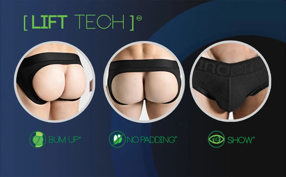 Rounderbum | Mens Underwear  Lift Jock Strap | Jockstraps for Men - Jock Brief | Push Up Effect  Butt Lifting Shapewear Small Black Jock Brief - boxer briefs for men pack mens boxers underwear for men pack underwear pads boxer briefs