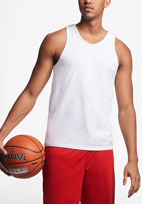 Russell Athletic Men's Cotton Performance Sleeveless Muscle T-Shirt X-Large Black - tank tops
