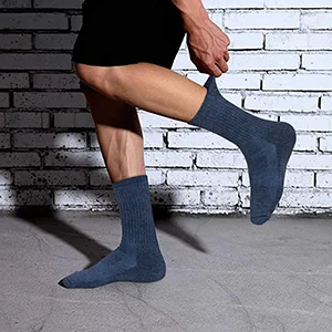 SOX TOWN Men's Moisture Wicking Breathable Performance Combed Cotton Cushion Crew Socks White 10-13 - product information 18