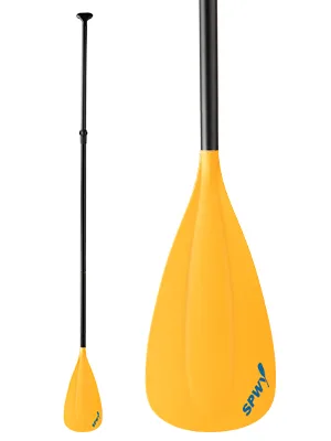spencer & whitney SUP Paddles - 3-Piece Paddle Adjustable Stand Up Paddle with Groove Design Floating Alloy Portable Paddles Paddleboard Paddle C: Yellow - product information 2