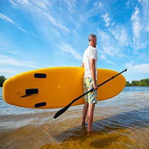 spencer & whitney SUP Paddles - 3-Piece Paddle Adjustable Stand Up Paddle with Groove Design Floating Alloy Portable Paddles Paddleboard Paddle C: Yellow - product information 5