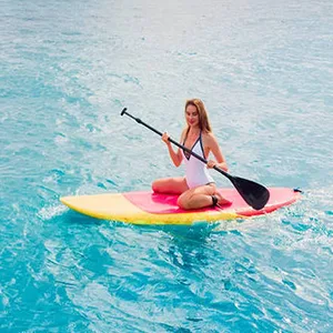 spencer & whitney SUP Paddles - 3-Piece Paddle Adjustable Stand Up Paddle with Groove Design Floating Alloy Portable Paddles Paddleboard Paddle C: Yellow - product information 6
