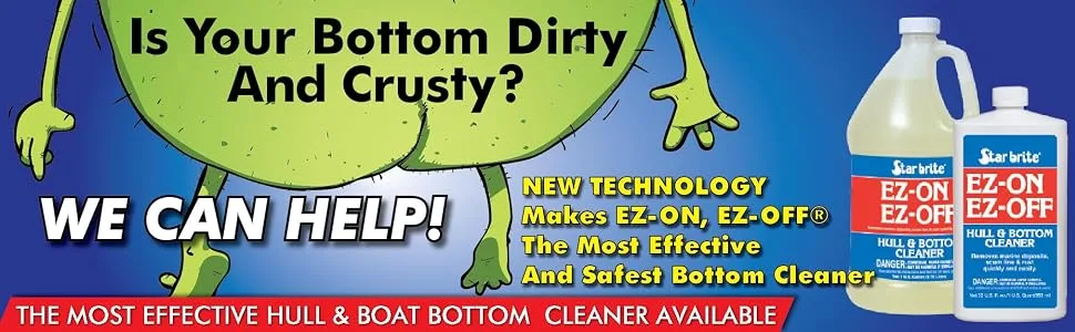 STAR BRITE EZ-ON EZ-Off Boat Hull & Bottom Cleaner - Remove Marine Deposits & Scum Line Quickly & Easily 32 Ounce - product information 1