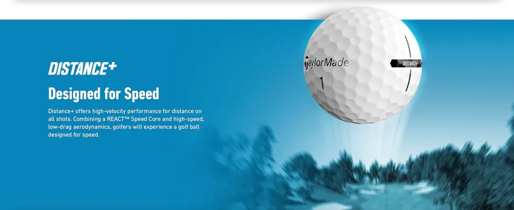 Taylor Made Distance+ White 12 Ball - Distance +