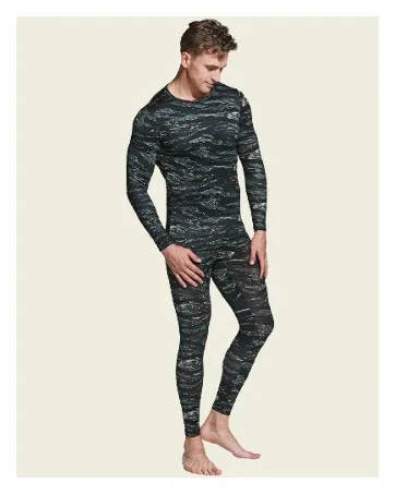TSLA Men's Thermal Underwear Set, Microfiber Soft Fleece Lined Long Johns, Winter Warm Base Layer Top & Bottom Soft Micro Fleece Black X-Large - MHS105-TKK_BS