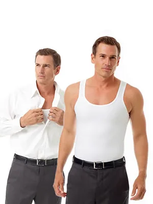Underworks Mens Microfiber High Performance Compression Tank for Workouts, Sports Training and Shaping X-Large Dkgrey - Underworks Microfiber Compression Tank for Men Invisible under clothing, compression shirts