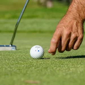 Vice Golf Drive White Golf Balls - Vice Golf player closeup