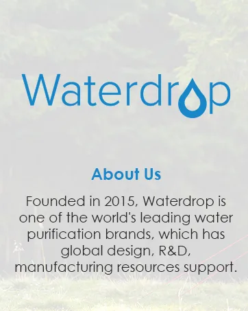 Waterdrop Gravity Water Bag for Camping, Travel, Backpacking, Hiking and Emergency, Compatible with Water Filter Straw, Flex Foldable, 1.5 Gal Bag - gravity water filter straw camping backpacking survival purifier filtration system hiking bag