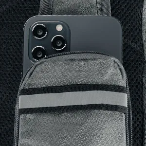 WATERFLY Packable Small Crossbody Sling Backpack Shoulder Chest Bag Daypack for Hiking Traveling Black - shoulder bag for iphone