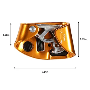 WILDKEN Foot Ascender Outdoor Mountaineering Tree Arborist Climbing Rappelling Equip Left Right Foot Ascender Orange - Right - foot ascender