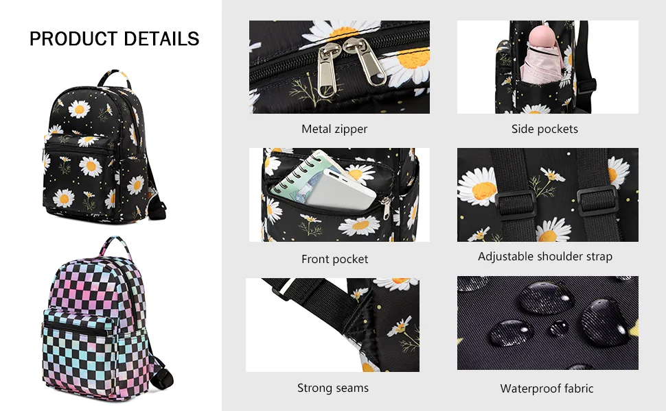 Cute 10 inch mini pack bag backpack for grils children and adult (watermelon) - detail