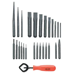 Williams JHW28449 Punch and Chisel Holder Punch and Chisel Holder 1 Piece - 27 PIECE PUNCH and CHISEL SET