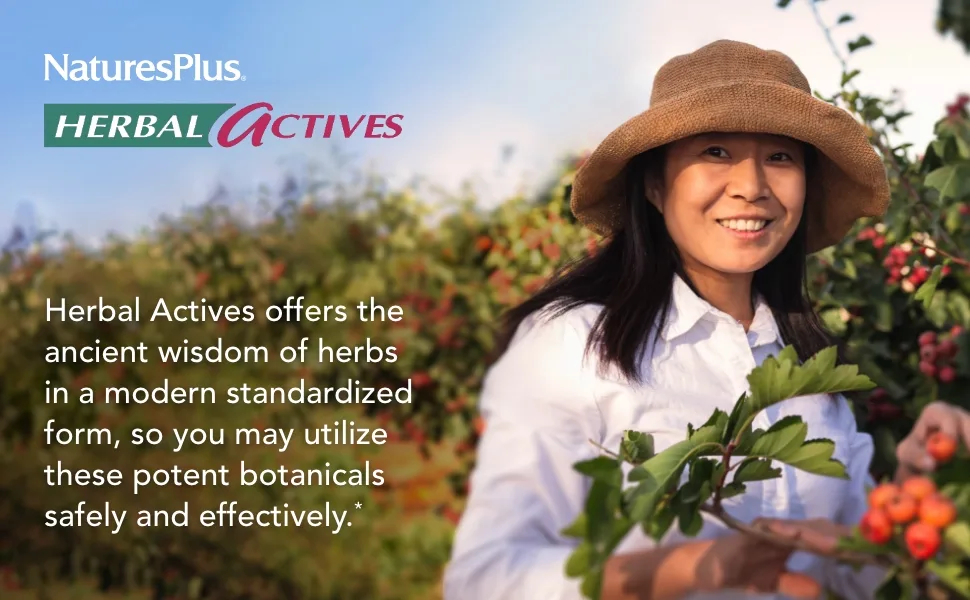 NaturesPlus Herbal Actives - 60 Vegetarian Capsules - Herbal Supplement with Turmeric & Bromelain - Vegan, Gluten-Free - 30 Servings - Nature