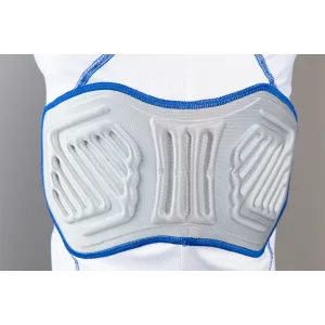CHAMPRO Bull Rush Football Compression Shirt with Integrated Cushion System White, Grey Inset Large - image