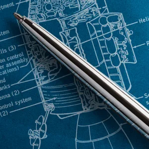Fisher Space Pen - Non-Reflective Matte Black Law Enforcement Edition M4BLEBL - Pocket Clip - Cap-O-Matic - Gift Boxed - astronaut pen