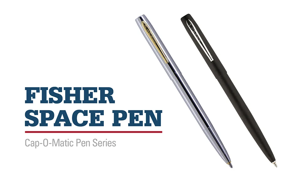 Fisher Space Pen - Non-Reflective Matte Black Law Enforcement Edition M4BLEBL - Pocket Clip - Cap-O-Matic - Gift Boxed - Fisher Space Pen cap-o-matic